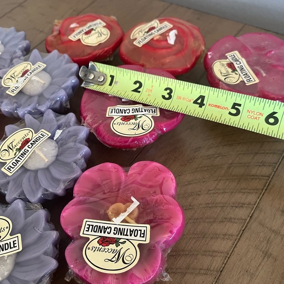 Floating Flower Candles by W’Accents made in USA lot of 24 - Picture 9 of 12